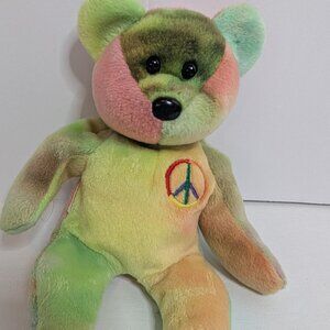 TY Beanie Baby "PEACE" Bear1990's Vintage